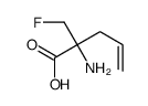 2-amino-2-(fluoromethyl)pent-4-enoic acid结构式