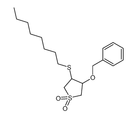 3-benzyloxy-4-octylthiotetrahydrothiophene-1,1-dioxide Structure