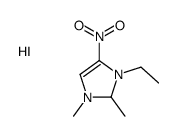 3-ethyl-1,2-dimethyl-4-nitro-1,2-dihydroimidazol-1-ium,iodide Structure