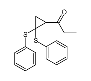 1-[2,2-bis(phenylsulfanyl)cyclopropyl]propan-1-one结构式