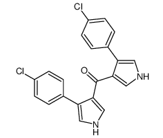 bis[4-(4-chlorophenyl)-1H-pyrrol-3-yl]methanone结构式