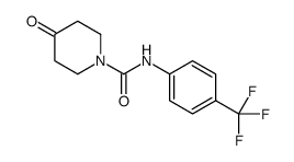 4-oxo-N-[4-(trifluoromethyl)phenyl]piperidine-1-carboxamide结构式