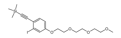 (2-iodo-4-{2-[2-(2-methoxy-ethoxy)-ethoxy]-ethoxy}-phenylethynyl)-trimethyl-silane Structure