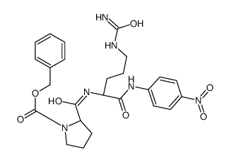 1-(benzyloxycarbonyl)-L-prolyl-N5-carbamoyl-N-(4-nitrophenyl)-L-ornithinamide结构式