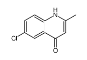 6-CHLORO-4-HYDROXY-2-METHYLQUINOLINE Structure