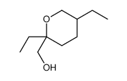 2,5-diethyltetrahydro-2H-pyran-2-methanol structure