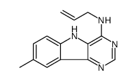 5H-Pyrimido[5,4-b]indol-4-amine, 8-methyl-N-2-propen-1-yl Structure