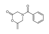 4-benzoyl-6-methylidenemorpholin-2-one结构式