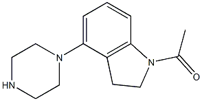 1-(4-(piperazin-1-yl)indolin-1-yl)ethanone Structure