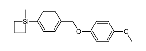 1-[4-(4-methoxy-phenoxymethyl)-phenyl]-1-methyl-siletane结构式