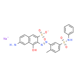 sodium 6-amino-3-[[5-anilinosulphonyl-2-methylphenyl]azo]-4-hydroxynaphthalene-2-sulphonate Structure
