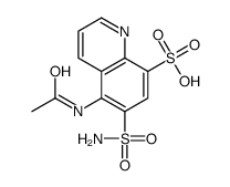 8-Quinolinesulfonic acid,5-acetamido-6-sulfamyl- (4CI)结构式