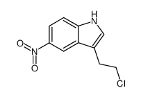 3-(2-chloro-ethyl)-5-nitro-indole结构式
