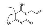 5,5-diethyl-1-allyl-4-amino-6-imino-5,6-dihydro-1H-pyrimidin-2-one结构式