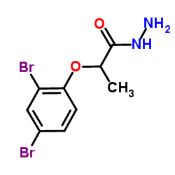 2-(2,4-Dibromophenoxy)propanehydrazide结构式