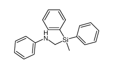 N-((methyldiphenylsilyl)methyl)aniline Structure