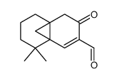 3,4,5,6,7,8-hexahydro-8,8-dimethyl-3-oxo-4a,8a-methanonaphthalene-2-carboxaldehyde Structure