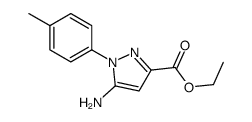 5-AMINO-1-P-TOLYL-1H-PYRAZOLE-3-CARBOXYLICACIDETHYLESTER structure