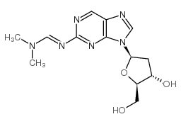 2-((dimethylaminomethylidene)amino)purine-2'-deoxy-riboside结构式