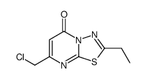 7-(氯甲基)-2-乙基-5H-[1,3,4]噻二唑[3,2-a]嘧啶-5-酮结构式