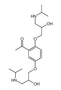 1-[2,5-bis[2-hydroxy-3-(propan-2-ylamino)propoxy]phenyl]ethanone结构式