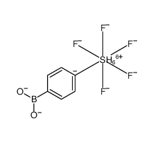 Sulfate(2-), (4-boronatophenyl)pentafluoro-, dihydrogen, (OC-6-21)结构式