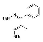(1-hydrazinylidene-1-phenylpropan-2-ylidene)hydrazine结构式