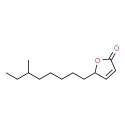 10-Methyldodec-2-en-4-olide structure