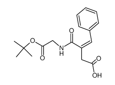 N-(3-carboxy-2-benzylidene-1-oxopropyl)glycine tert-butyl ester Structure