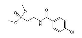 2-(4-Chlorbenzoylamino)ethylphosphonsaeure-dimethylester结构式