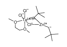 [[Cl(1,2-dimethoxyethane)Ta(μ-CCMe3)]Zn(CH2CMe3)Cl]结构式