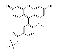 3-(6-Hydroxy-3-oxo-3H-xanthen-9-yl)-4-methoxy-benzoic acid tert-butyl ester Structure