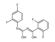 N-[(2,4-difluorophenyl)carbamoyl]-2,6-difluorobenzamide结构式