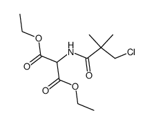 diethyl-N-(β-chloropivaloyl)-aminomalonate Structure