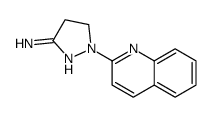 2-quinolin-2-yl-3,4-dihydropyrazol-5-amine结构式