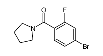 1-[(4-Bromo-2-fluorophenyl)carbonyl]pyrrolidine structure