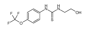 Thiourea, N'-(2-hydroxyethyl)-N-[4-(trifluoromethoxy)phenyl] Structure