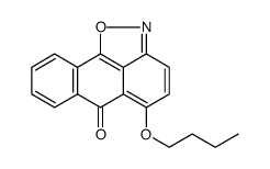 6H-Anthra[1,9-cd]isoxazol-6-one, 5-butoxy结构式