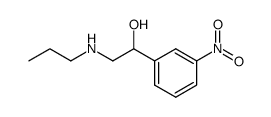 1-m-Nitrophenyl-2-propylaminoethanol结构式
