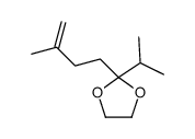 2-(3-methylbut-3-enyl)-2-propan-2-yl-1,3-dioxolane Structure