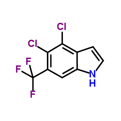 4,5-Dichloro-6-(trifluoromethyl)-1H-indole Structure