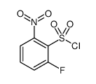 2-FLUORO-6-NITROBENZENESULPHONYL CHLORIDE结构式