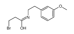 3-bromo-N-[2-(3-methoxyphenyl)ethyl]propanamide结构式