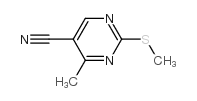 4-Methyl-2-(methylthio)-5-pyrimidinecarbonitrile Structure