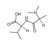 N,N-Dimethyl-L-alanyl-L-valine Structure