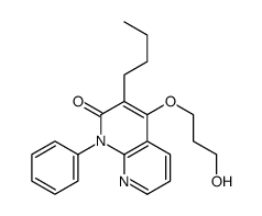 3-butyl-4-(3-hydroxypropoxy)-1-phenyl-1,8-naphthyridin-2-one Structure