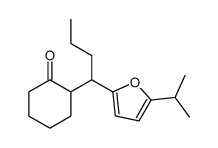 2-[1-(5-propan-2-ylfuran-2-yl)butyl]cyclohexan-1-one结构式