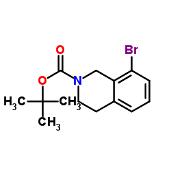 N-Boc-8-溴-1,2,3,4-四氢异喹啉结构式