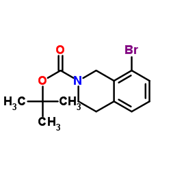 Tert-butyl 8-bromo-3,4-dihydroisoquinoline-2(1H)-carboxylate Structure