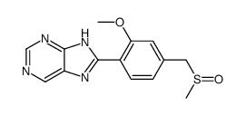 8-[2-methoxy-4-(methylsulfinylmethyl)phenyl]-7H-purine Structure